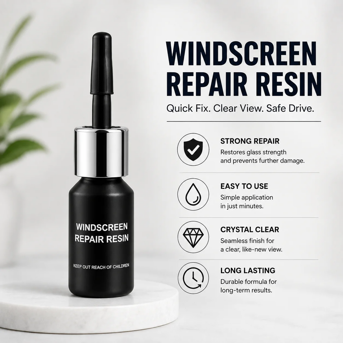 Windshield Crack Repair Kit